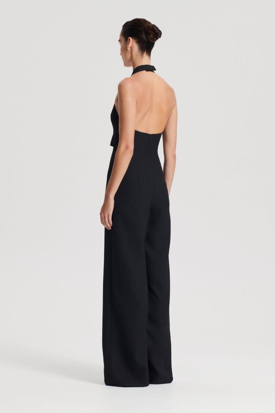 Jumpsuits | Women Scanlan Theodore WOOL BARATHEA JUMPSUIT Black