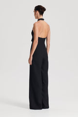 Jumpsuits | Women Scanlan Theodore WOOL BARATHEA JUMPSUIT Black