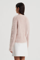 Knitwear | Women Scanlan Theodore BRUSHED MOHAIR WRAP CARDIGAN Mink