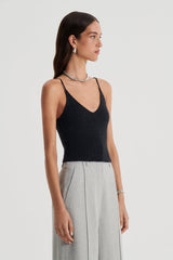 Knitwear | Women Scanlan Theodore CASHMERE CAMISOLE Charcoal