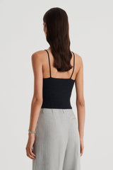 Knitwear | Women Scanlan Theodore CASHMERE CAMISOLE Charcoal