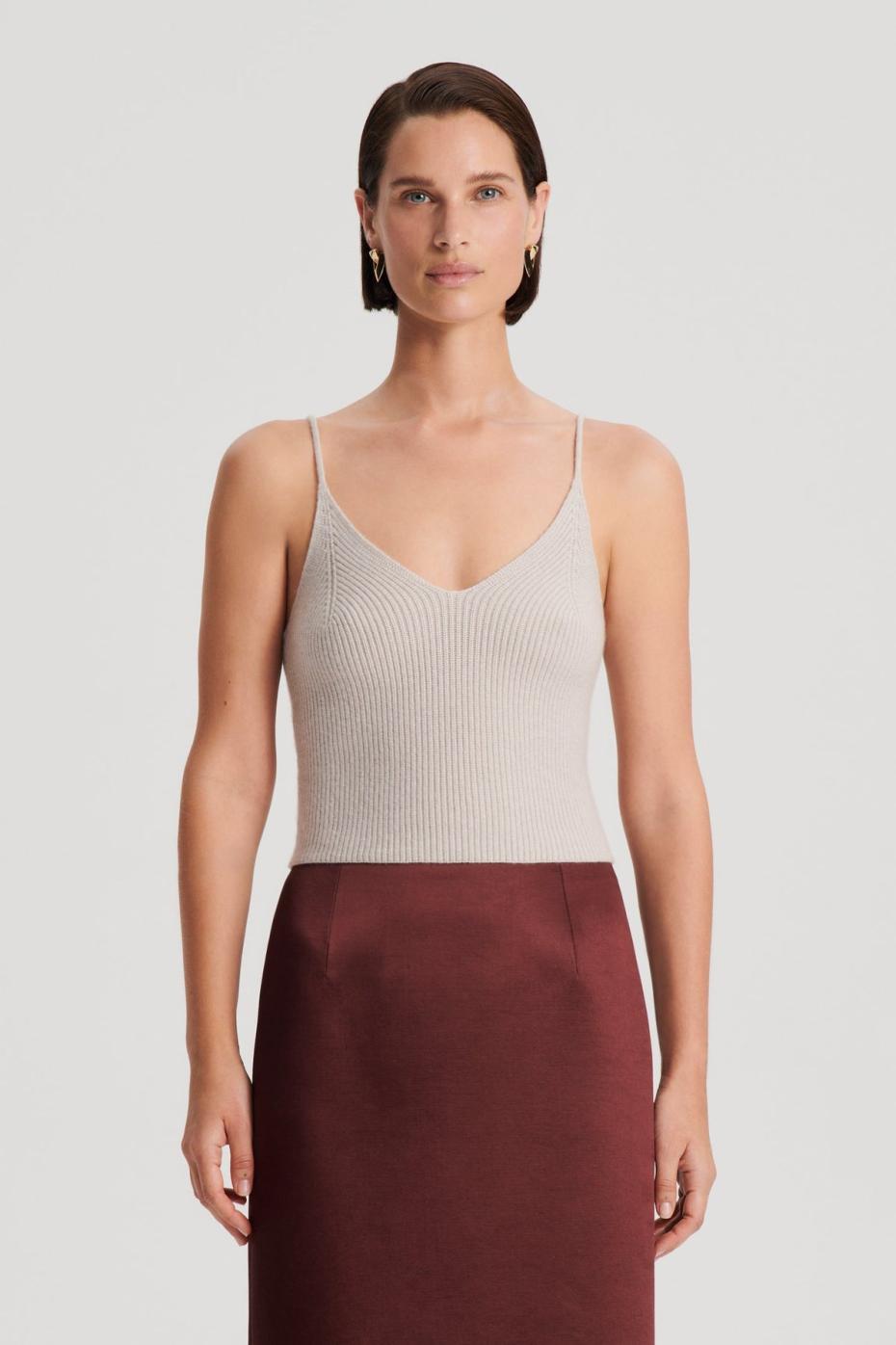 Knitwear | Women Scanlan Theodore CASHMERE CAMISOLE Dove