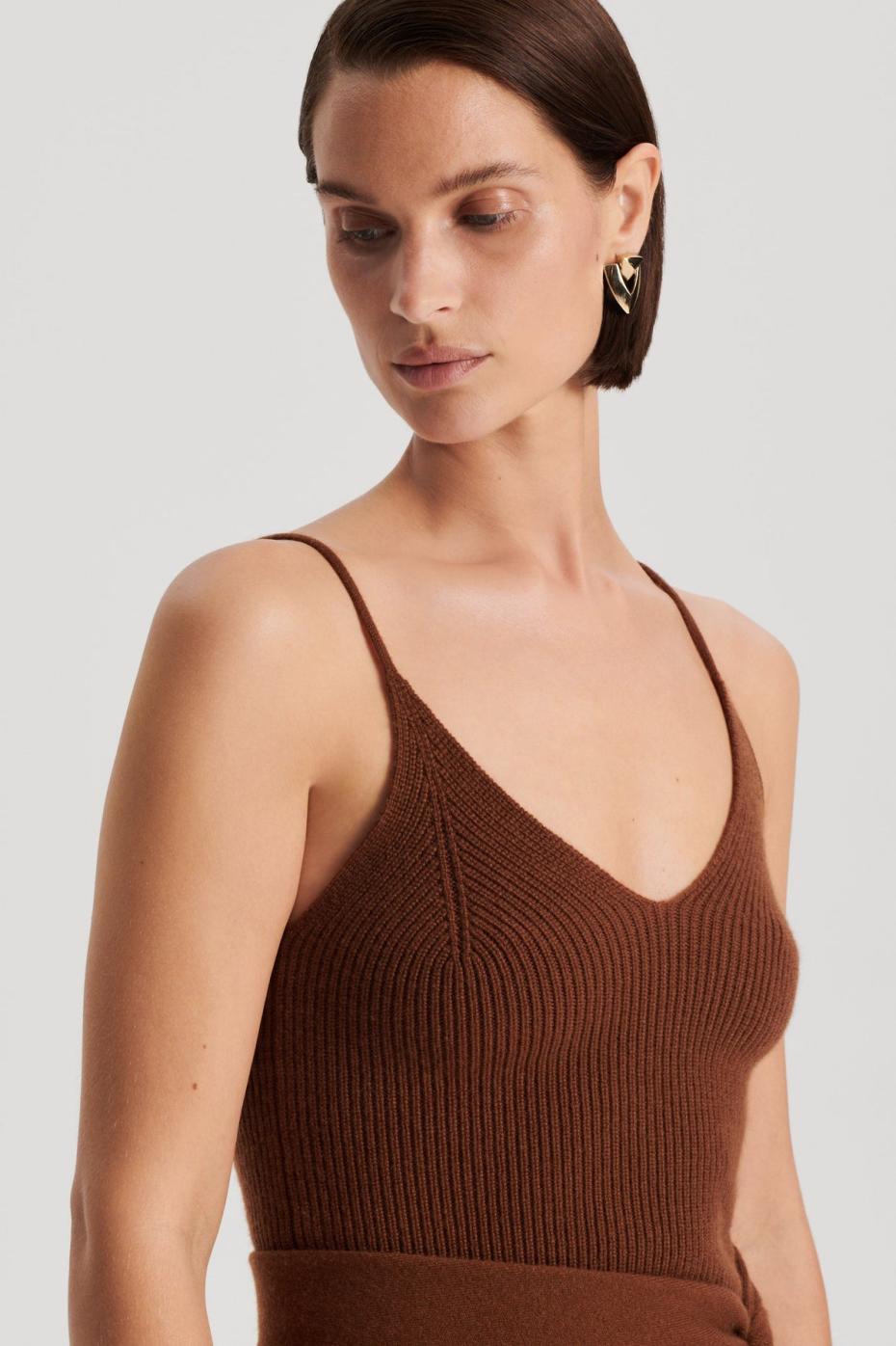 Knitwear | Women Scanlan Theodore CASHMERE CAMISOLE Spice