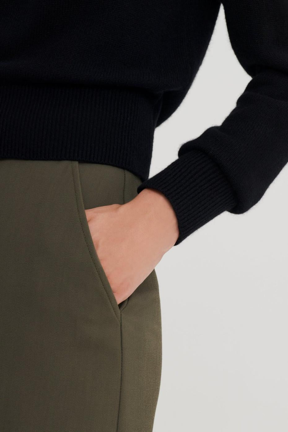 Knitwear | Women Scanlan Theodore CASHMERE CREW SWEATER Black