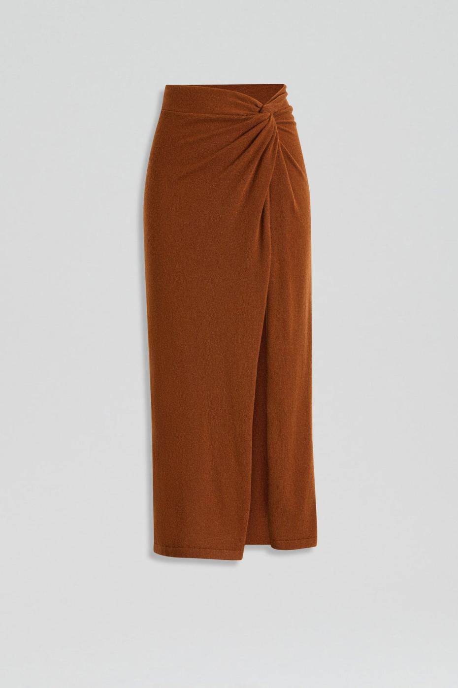 Knitwear | Women Scanlan Theodore CASHMERE SARONG SKIRT Spice