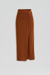 Knitwear | Women Scanlan Theodore CASHMERE SARONG SKIRT Spice