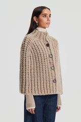 Knitwear | Women Scanlan Theodore HANDKNIT CAPE Taupe