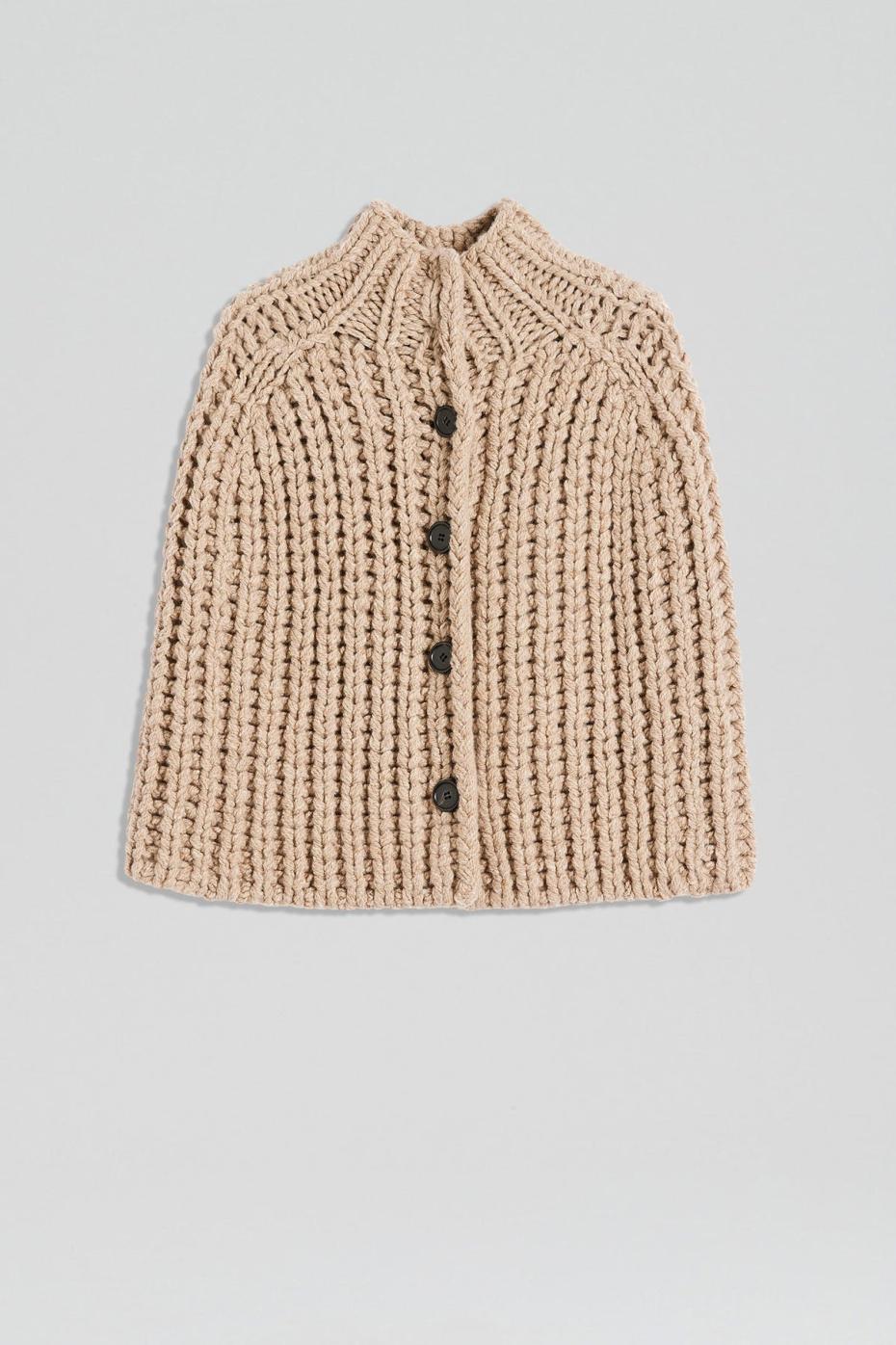 Knitwear | Women Scanlan Theodore HANDKNIT CAPE Taupe
