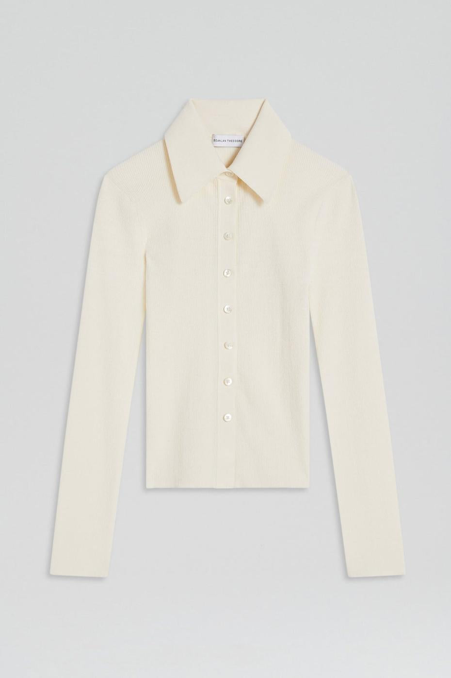 Knitwear | Women Scanlan Theodore KNIT SHIRT Cream