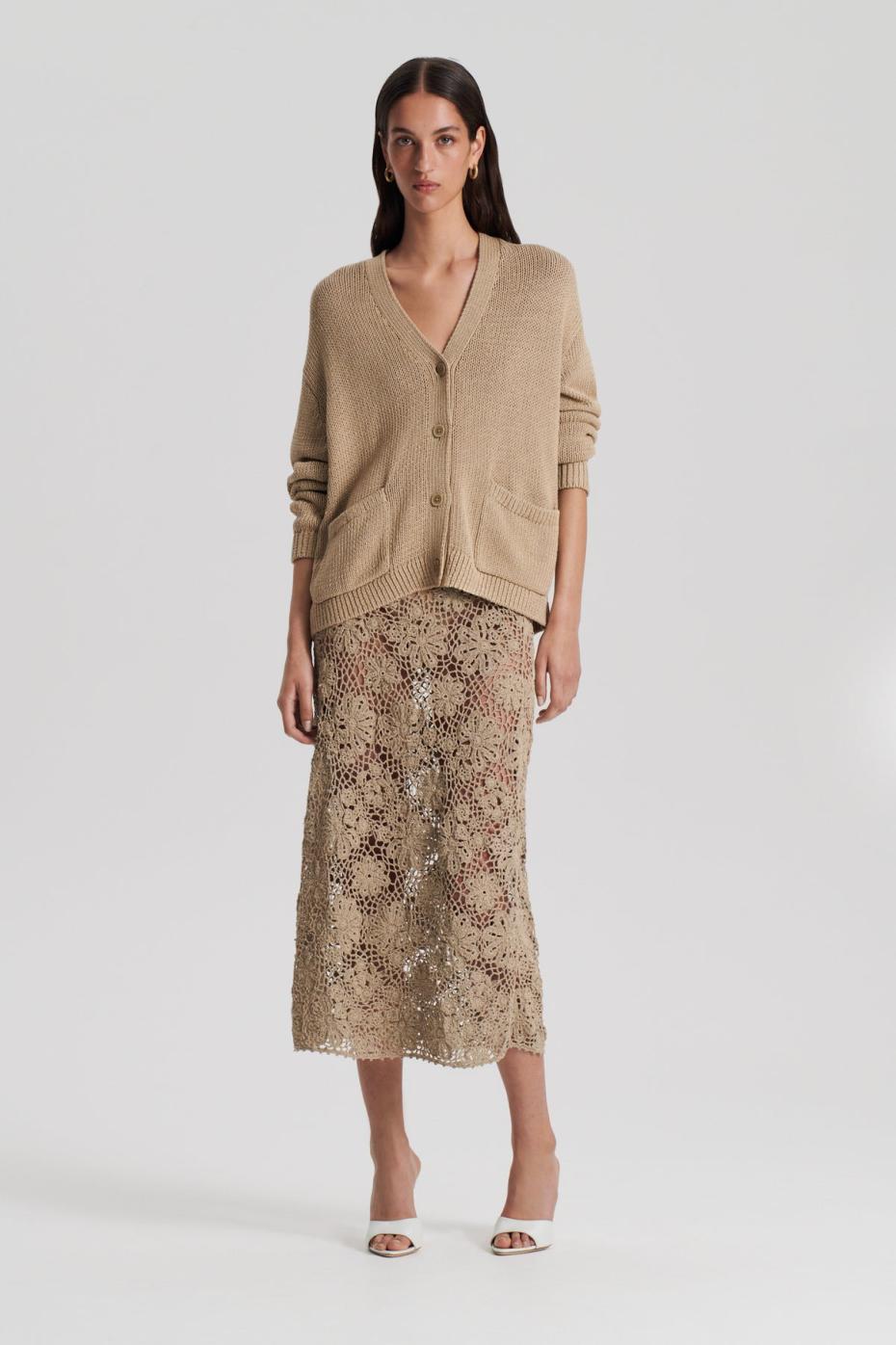 Knitwear | Women Scanlan Theodore SILK COTTON V Pebble