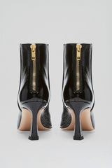 Leather | Women Scanlan Theodore CRINKLE LEATHER ANKLE BOOT 7.5 Black