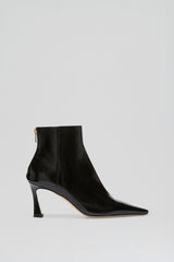 Leather | Women Scanlan Theodore CRINKLE LEATHER ANKLE BOOT 7.5 Black