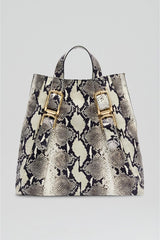 Leather | Women Scanlan Theodore LEATHER REPTILE BAG Stone