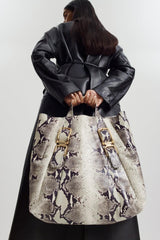 Leather | Women Scanlan Theodore LEATHER REPTILE BAG Stone