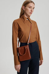 Leather | Women Scanlan Theodore MINI SHOPPER Cigar