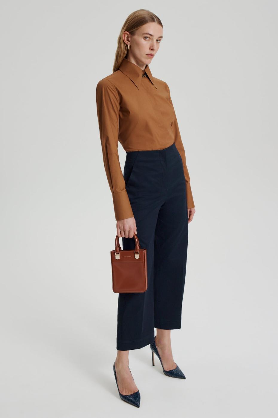 Leather | Women Scanlan Theodore MINI SHOPPER Cigar