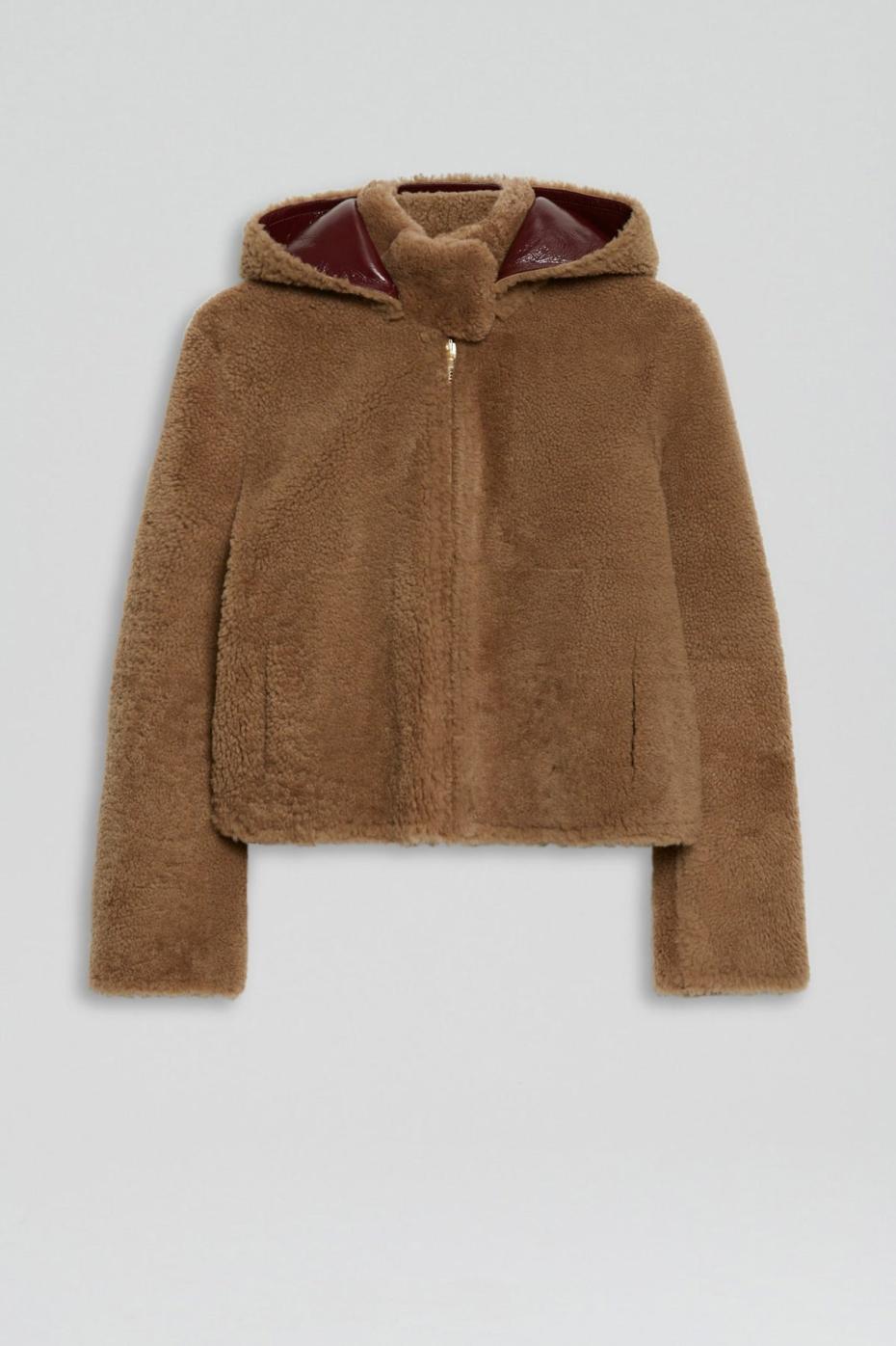 Leather | Women Scanlan Theodore SHEARLING JACKET Rasbrry.camel
