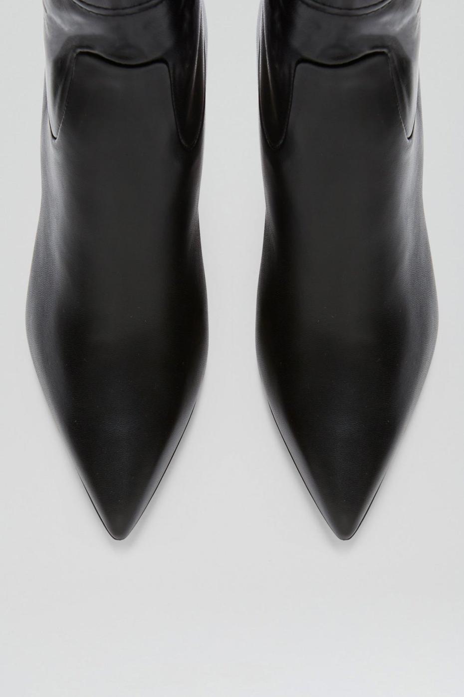 Leather | Women Scanlan Theodore STRETCH ANKLE BOOT 8.5 Black