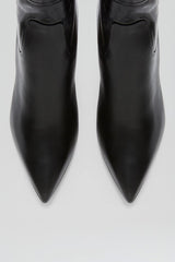 Leather | Women Scanlan Theodore STRETCH ANKLE BOOT 8.5 Black