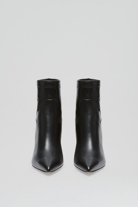 Leather | Women Scanlan Theodore STRETCH ANKLE BOOT 8.5 Black