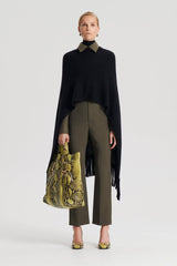 Scarves | Women Scanlan Theodore FRINGED CAPE Black