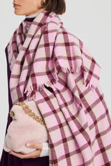 Scarves | Women Scanlan Theodore ITALIAN PLAID SCARF Pale Pink