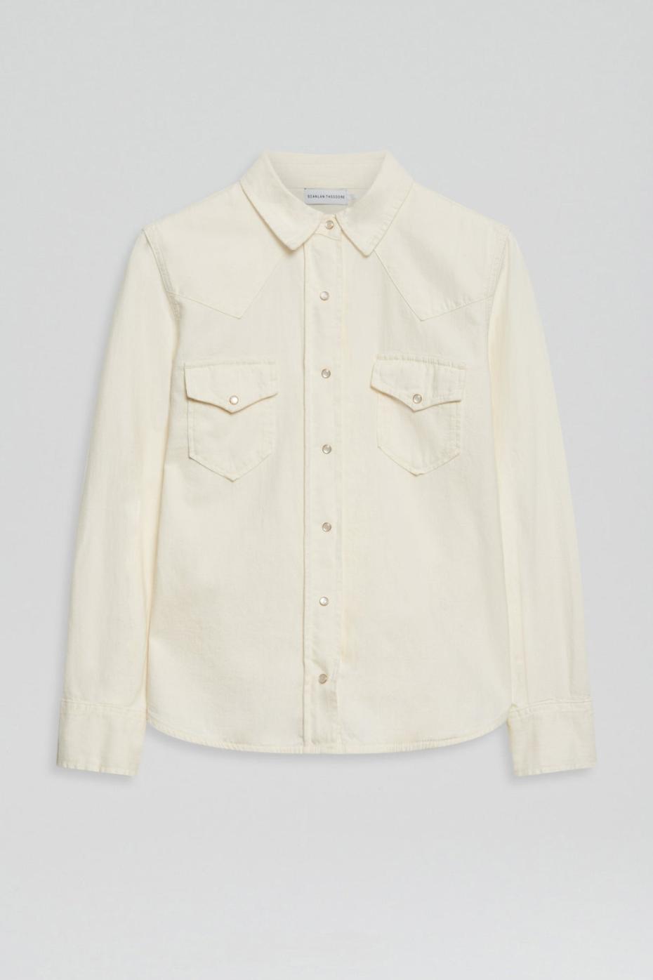 Shirts | Women Scanlan Theodore DENIM SHIRT Natural