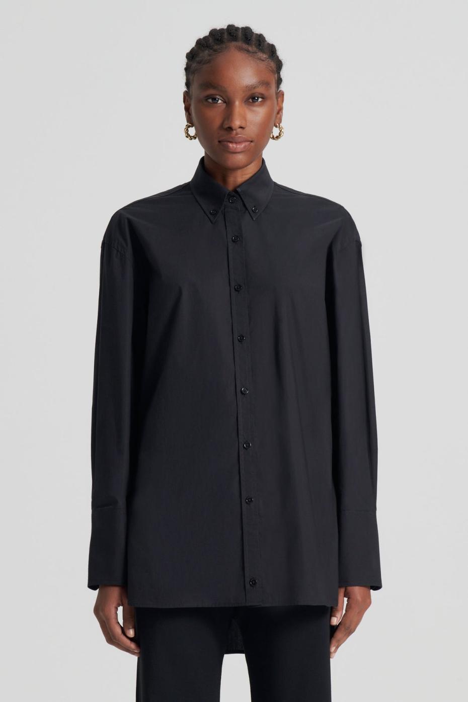 Shirts | Women Scanlan Theodore PARACHUTE COTTON SHIRT Black