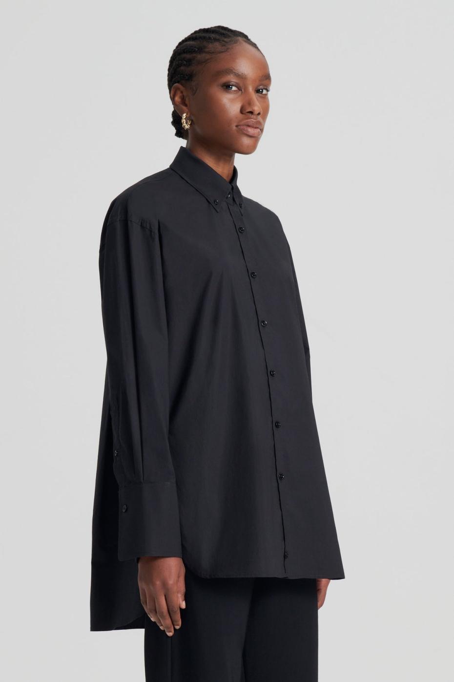 Shirts | Women Scanlan Theodore PARACHUTE COTTON SHIRT Black