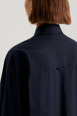Shirts | Women Scanlan Theodore PARACHUTE COTTON SHIRT Navy