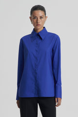 Shirts | Women Scanlan Theodore PARACHUTE TAILORED SHIRT Bluette