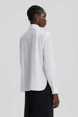 Shirts | Women Scanlan Theodore SILK SHOULDER PAD SHIRT White