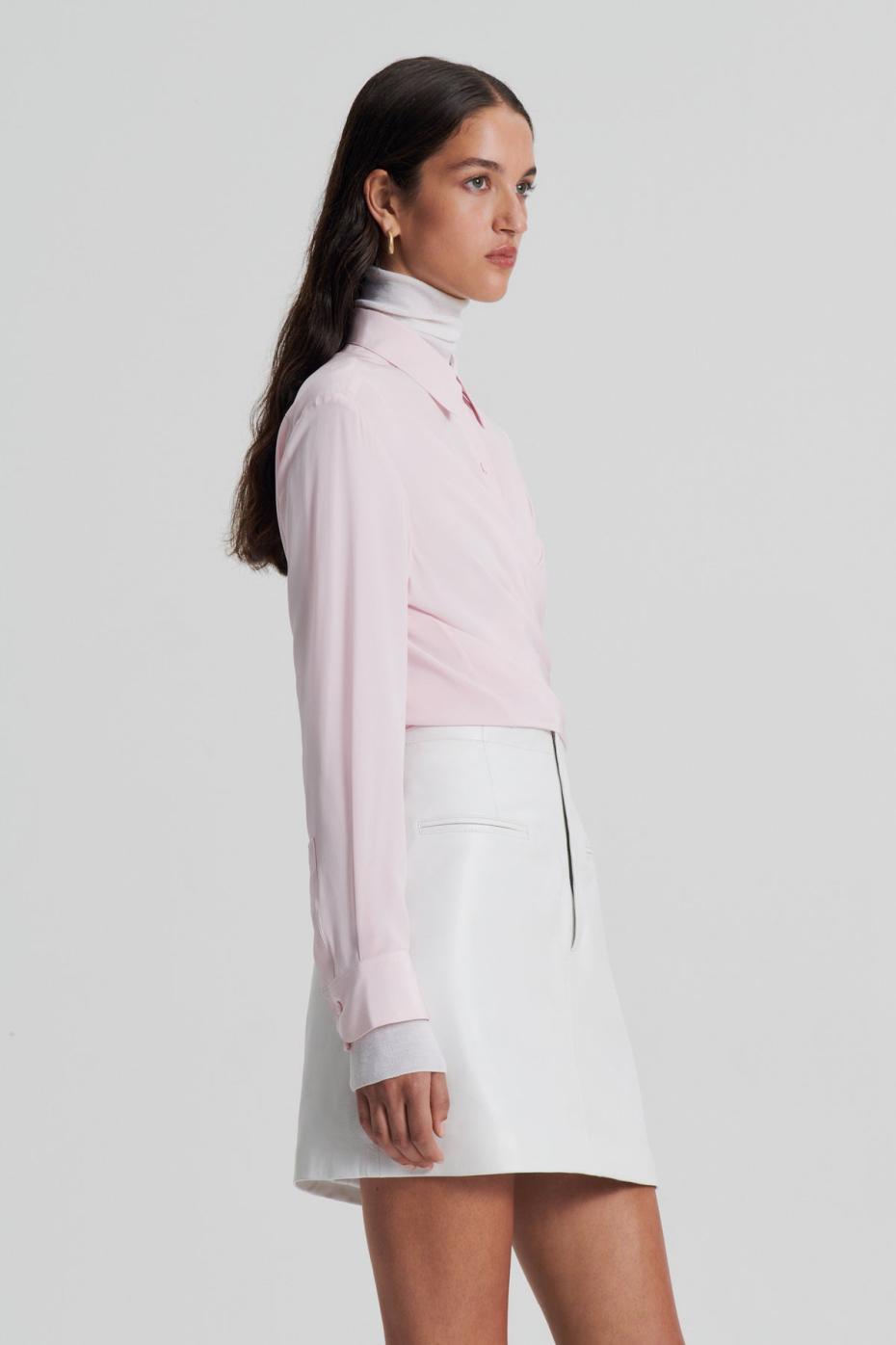 Shirts | Women Scanlan Theodore SILK TIE FRONT SHIRT Soft.pink