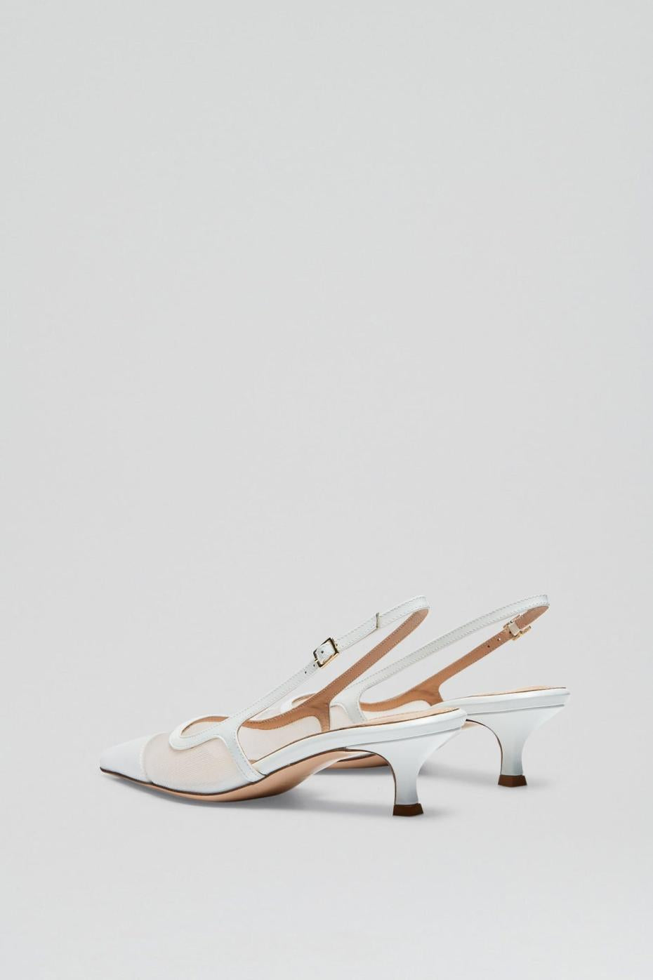 Shoes | Women Scanlan Theodore FINE MESH SLINGBACK 4.5 White