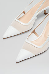 Shoes | Women Scanlan Theodore FINE MESH SLINGBACK 4.5 White