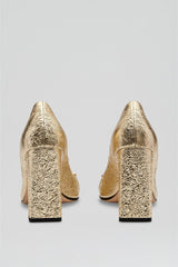 Shoes | Women Scanlan Theodore GOLD TRIM SQUARE TOE PUMP 9.5 Light.gold