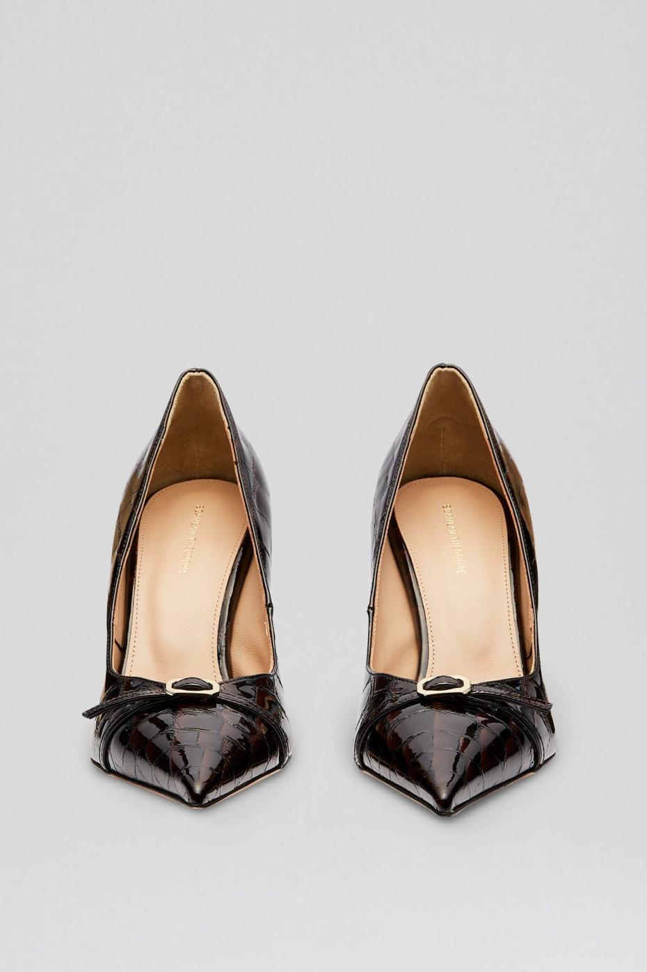Shoes | Women Scanlan Theodore LEATHER EMBOSSED PUMP 9.5 Dark.mulberry