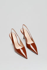 Shoes | Women Scanlan Theodore POLISHED SLINGBACK 7.5 Cigar
