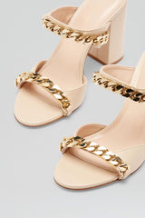 Shoes | Women Scanlan Theodore SANDAL WITH CHAINS DETAIL 9.5 Nougat
