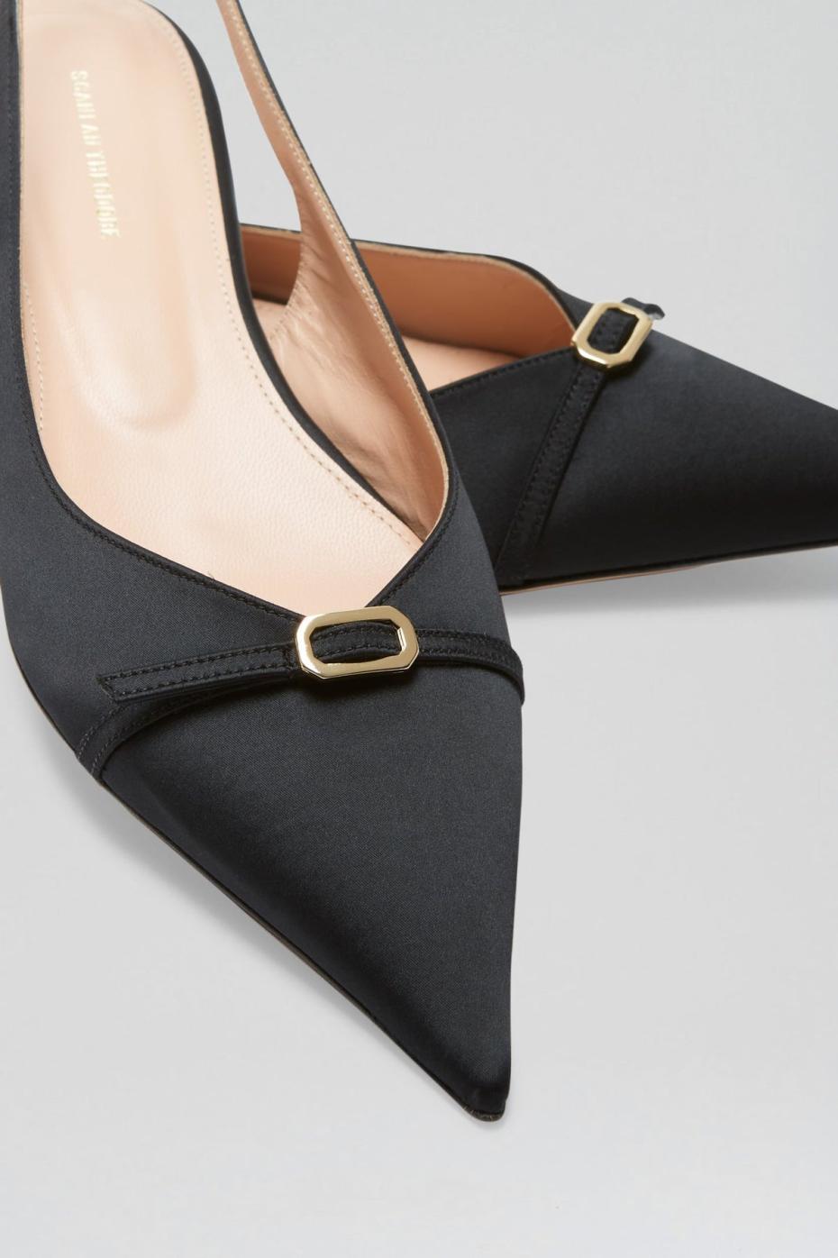 Shoes | Women Scanlan Theodore SATIN SLINGBACK 2 Black