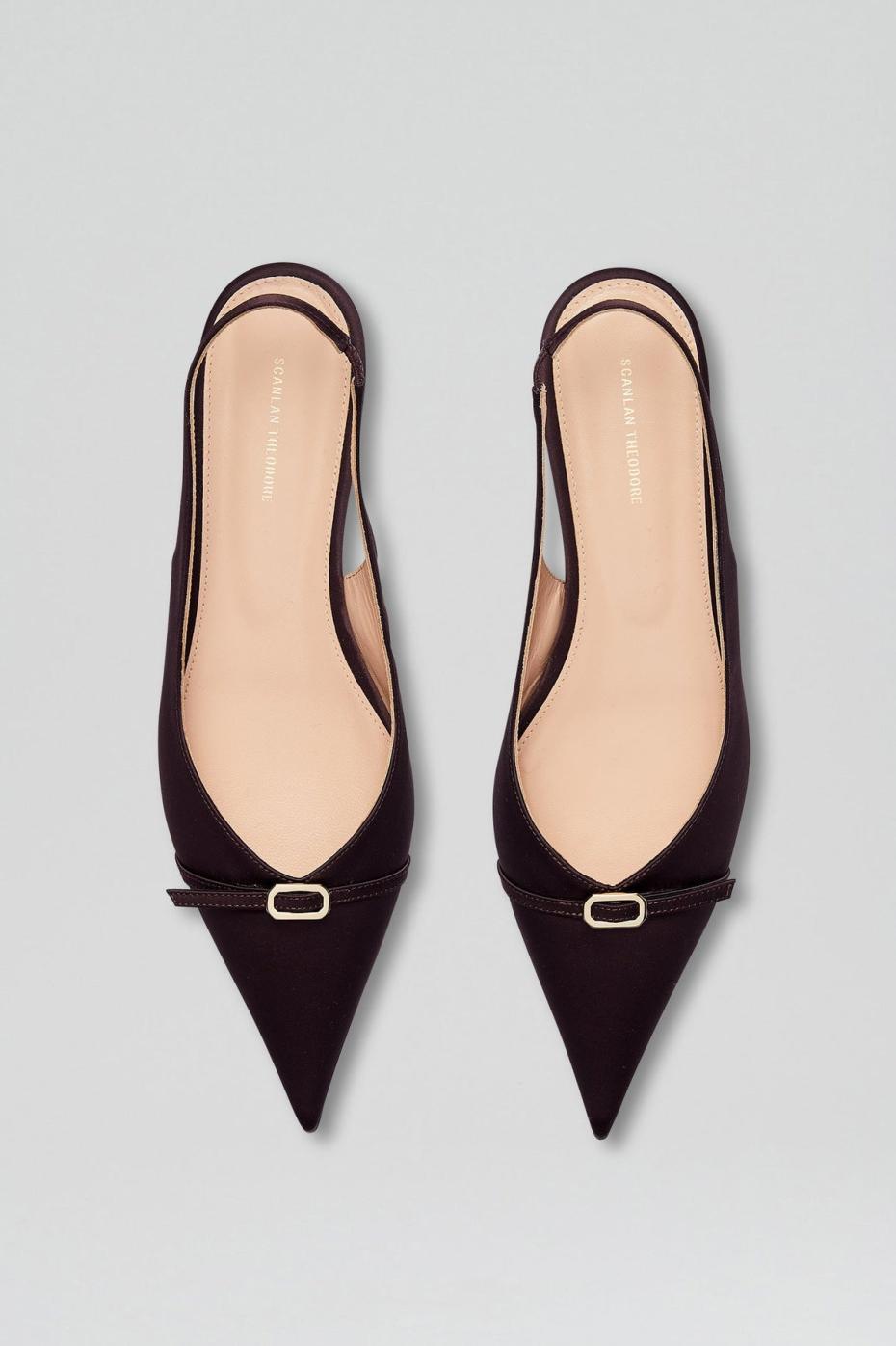 Shoes | Women Scanlan Theodore SATIN SLINGBACK 2 Dark.mulberry