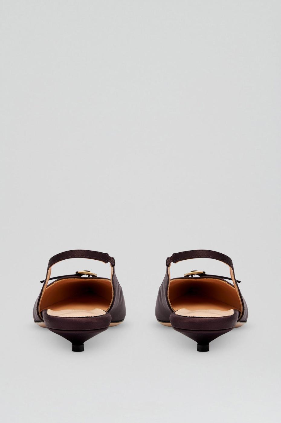 Shoes | Women Scanlan Theodore SATIN SLINGBACK 2 Dark.mulberry