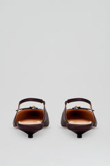 Shoes | Women Scanlan Theodore SATIN SLINGBACK 2 Dark.mulberry