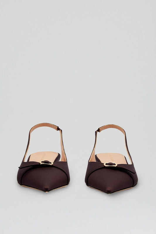Shoes | Women Scanlan Theodore SATIN SLINGBACK 2 Dark.mulberry