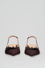 Shoes | Women Scanlan Theodore SATIN SLINGBACK 2 Dark.mulberry