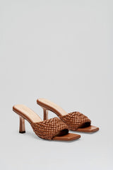Shoes | Women Scanlan Theodore WOVEN LEATHER MULE 7.5 Cognac