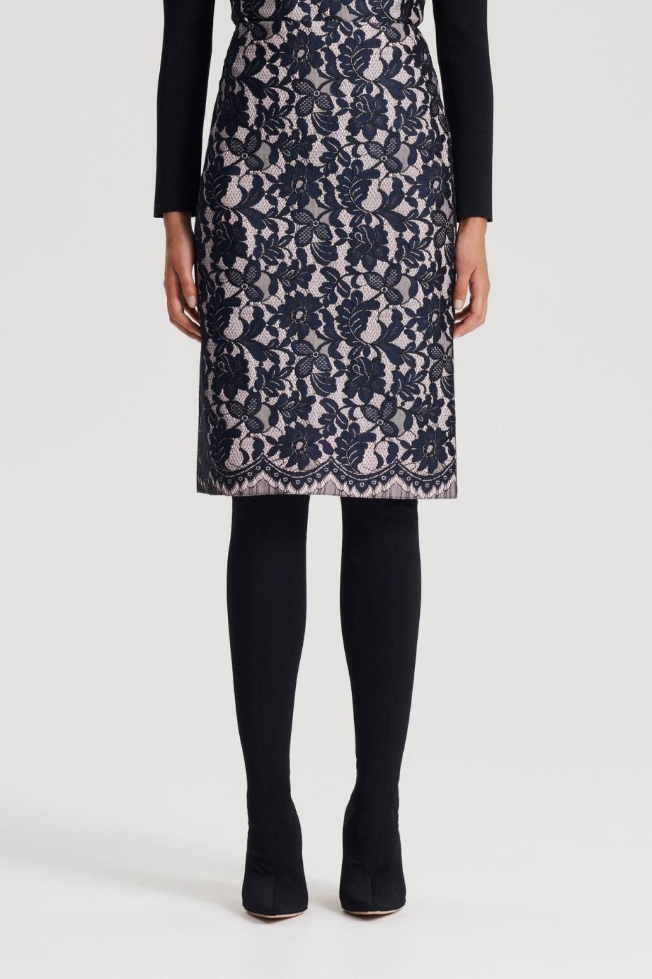 Skirts | Women Scanlan Theodore BONDED LACE SKIRT Navy