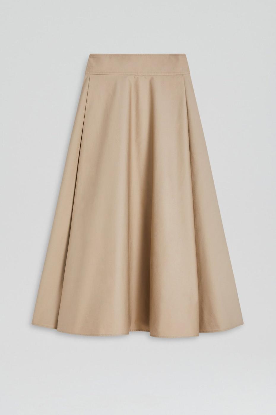 Skirts | Women Scanlan Theodore COTTON PLEAT FRONT SKIRT Trench