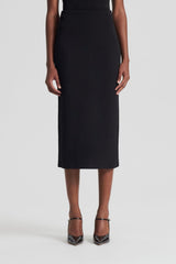 Skirts | Women Scanlan Theodore CREPE KNIT PENCIL SKIRT MIDI Dark.chocolate