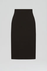 Skirts | Women Scanlan Theodore CREPE KNIT PENCIL SKIRT MIDI Dark.chocolate